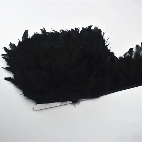 10 Meter Spule flauschiger Quasten-Fransen, 12–15 cm breit, ein weiches schwarzes oder weißes Band zum Nähen von Besätzen und Kleiderdekoration 10 Meter Spule flauschiger Quasten-Fransen, 12–15 cm breit, ein weiches schwarzes oder weißes Band zum Nähen von Besätzen und Kleiderdekoration von Generisch