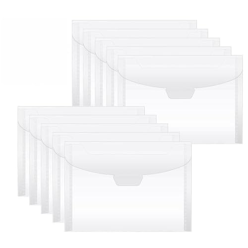 10 Packungen transparente PVC-Umschläge, 190 x 140 mm, transparente Stempelbeutel für Scrapbooking, Schablonen, Kartenherstellung, Stanzschablonen 10 Packungen transparente PVC-Umschläge, 190 x 140 mm, transparente Stempelbeutel für Scrapbooking, Schablonen, Kartenherstellung, Stanzschablonen von Generisch