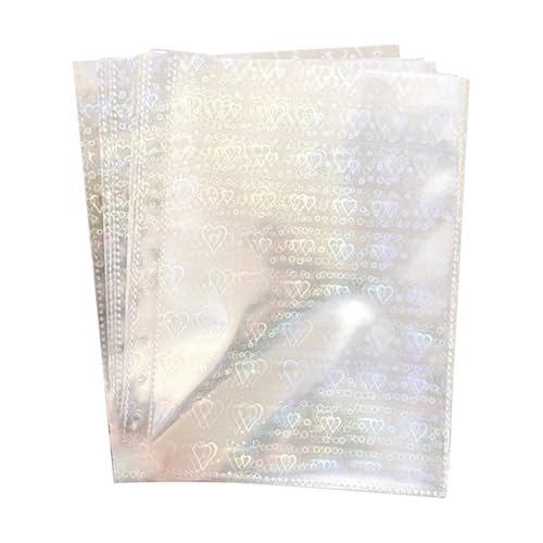 10 Stück A5 Pockets Klarsichthüllen Ringbuch A5 Ohne Zipper Ordner A5 Prospekthüllen Budget Zipless Umschläge Ringordner Bindertaschen A5 Schutzhülle Mit 6 Löchern Kunststoff (O, One Size) von Generisch