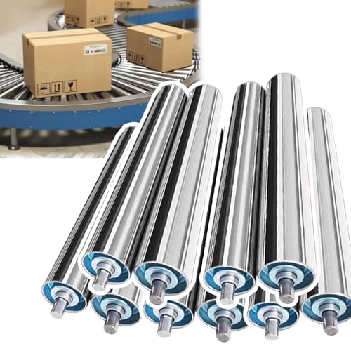 10 Stück Edelstahlrollen langlebige Rollen für alle Arten von Umzugsprojekten 25/32/38/50/60 mm Durchmesser ideal für Vorschubwalzen zu Metallsägen Ersatzförderung von Generisch