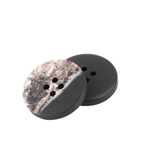 10 Stück Harzknöpfe mit 4 Löchern für Nähen, dekorative Kunststoffknöpfe, Größe, komplettes DIY-Zubehör(NK048-12,15mm) von Generisch