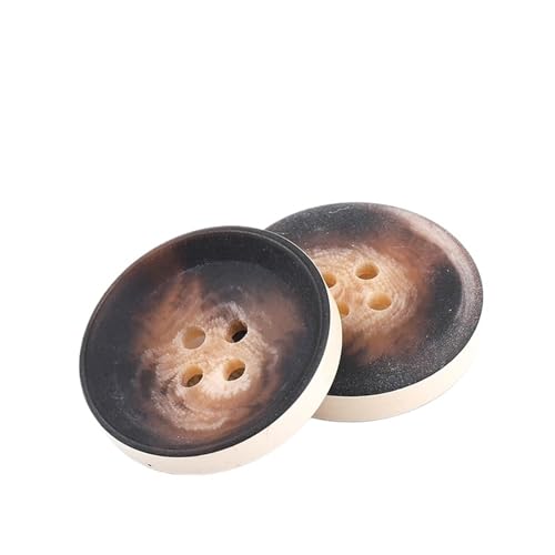 10 Stück Harzknöpfe mit 4 Löchern für Nähen, dekorative Kunststoffknöpfe, Größe, komplettes DIY-Zubehör(NK048-14,15mm) von Generisch