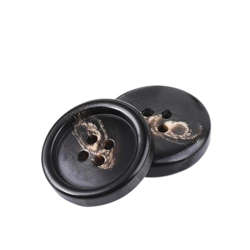 10 Stück Harzknöpfe mit 4 Löchern für Nähen, dekorative Kunststoffknöpfe, Größe, komplettes DIY-Zubehör(NK048-15,25mm) von Generisch