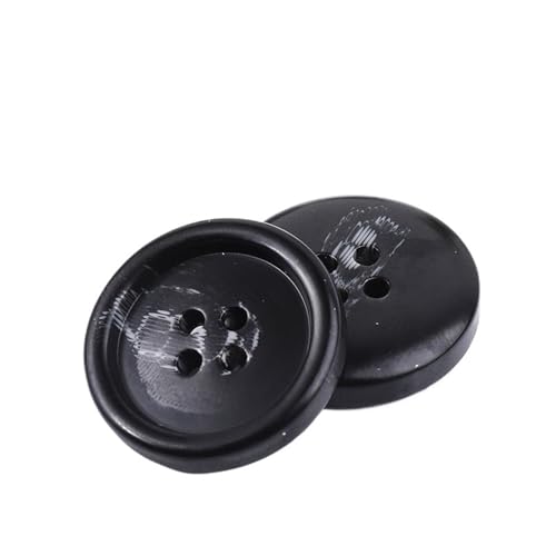 10 Stück Harzknöpfe mit 4 Löchern für Nähen, dekorative Kunststoffknöpfe, Größe, komplettes DIY-Zubehör(NK048-16,28mm) von Generisch