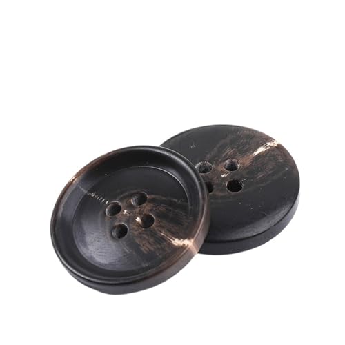 10 Stück Harzknöpfe mit 4 Löchern für Nähen, dekorative Kunststoffknöpfe, Größe, komplettes DIY-Zubehör(NK048-17,34mm) von Generisch