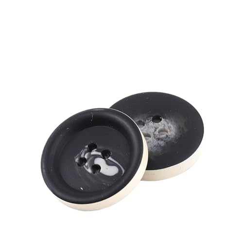 10 Stück Harzknöpfe mit 4 Löchern für Nähen, dekorative Kunststoffknöpfe, Größe, komplettes DIY-Zubehör(NK048-21,34mm) von Generisch