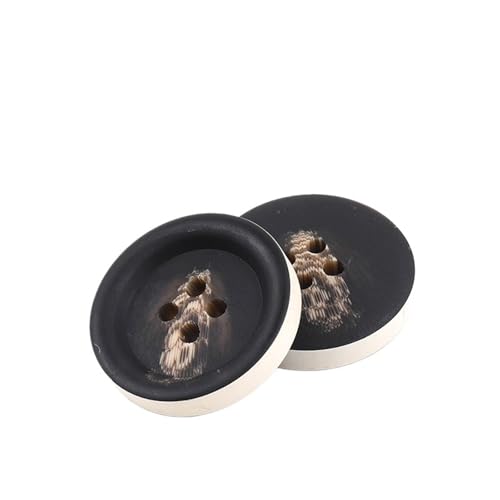 10 Stück Harzknöpfe mit 4 Löchern für Nähen, dekorative Kunststoffknöpfe, Größe, komplettes DIY-Zubehör(NK048-22,30mm) von Generisch