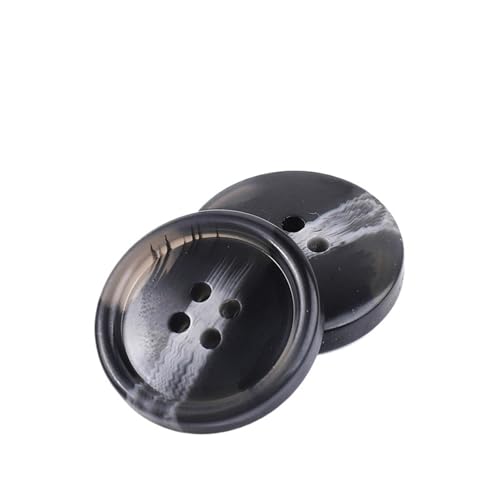 10 Stück Harzknöpfe mit 4 Löchern für Nähen, dekorative Kunststoffknöpfe, Größe, komplettes DIY-Zubehör(NK048-23,23mm) von Generisch