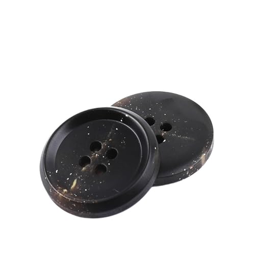 10 Stück Harzknöpfe mit 4 Löchern für Nähen, dekorative Kunststoffknöpfe, Größe, komplettes DIY-Zubehör(NK048-4,25mm) von Generisch