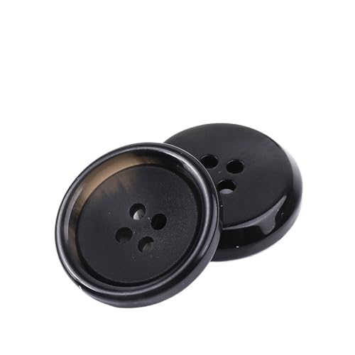 10 Stück Harzknöpfe mit 4 Löchern für Nähen, dekorative Kunststoffknöpfe, Größe, komplettes DIY-Zubehör(NK048-5,25mm) von Generisch