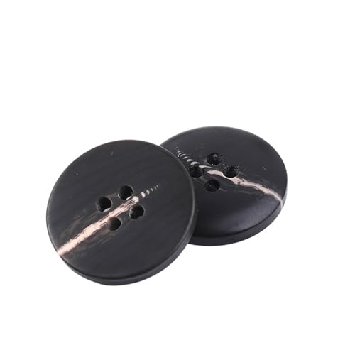 10 Stück Harzknöpfe mit 4 Löchern für Nähen, dekorative Kunststoffknöpfe, Größe, komplettes DIY-Zubehör(NK048-7,18mm) von Generisch