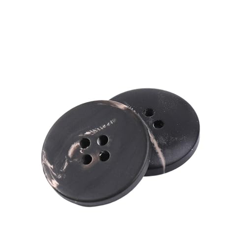 10 Stück Harzknöpfe mit 4 Löchern für Nähen, dekorative Kunststoffknöpfe, Größe, komplettes DIY-Zubehör(NK048-8,28mm) von Generisch