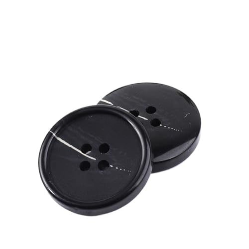 10 Stück Harzknöpfe mit 4 Löchern für Nähen, dekorative Kunststoffknöpfe, Größe, komplettes DIY-Zubehör(NK048-9,20mm) von Generisch