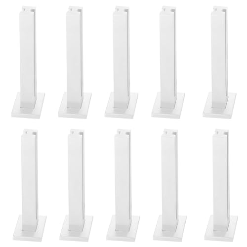 10 Stück Hochleistungs Geländerpfosten Edelstahl Baluster Klemme Set für Glasspindeln ideal für Balkon Hotel Terrasse (H85cm) von Generisch