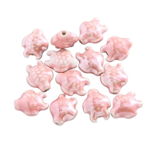 10 Stück Keramik Schildkröten perlen, bunte niedliche Schildkröten perlen, für DIY-Armbänder und Halsketten Zubehör 10 Stück Keramik Schildkröten perlen, bunte niedliche Schildkröten perlen, für DIY-Armbänder und Halsketten Zubehör von Generisch