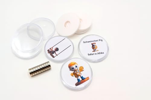 10 Stück Soundcoins Komplett-Set kompatibel mit der Toniebox mit ICODE SLIX-L RFID-Tag, NFC Chip, Coincase, Inlays, Magneten und Klebeetiketten 10 Stück Soundcoins Komplett-Set kompatibel mit der Toniebox mit ICODE SLIX-L RFID-Tag, NFC Chip, Coincase, Inlays, Magneten und Klebeetiketten von Generisch