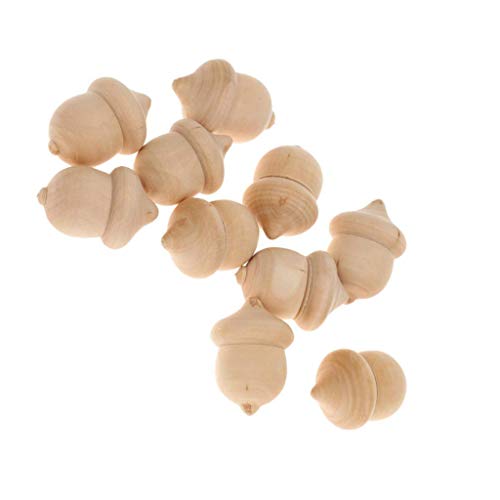 10 Stück unlackierte Holzpuppe DIY Handwerk Schneemann Peg People Home Decor Ornament von Generisch