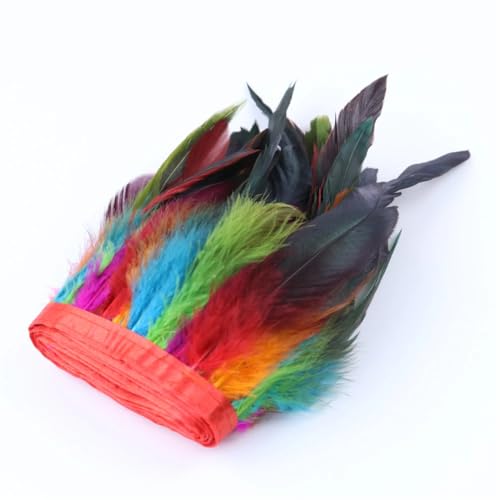 10 m Hahn-Hühnerfeder-Bordüre, 10-15 cm, natürliche weiße Feder mit Band zum Nähen von Kleid, Kleidung, 15 x 10 - 15 cm 10 m Hahn-Hühnerfeder-Bordüre, 10-15 cm, natürliche weiße Feder mit Band zum Nähen von Kleid, Kleidung, 15 x 10 - 15 cm von Generisch