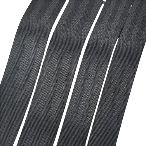 10 m schwarzes Nylon-Gurtband, 20 mm, 25 mm, 32 mm, 38 mm, 50 mm Breite, für Nähen, Schrägband, Taschenzubehör, dekorative Verzierung(Style02,32mm) von Generisch