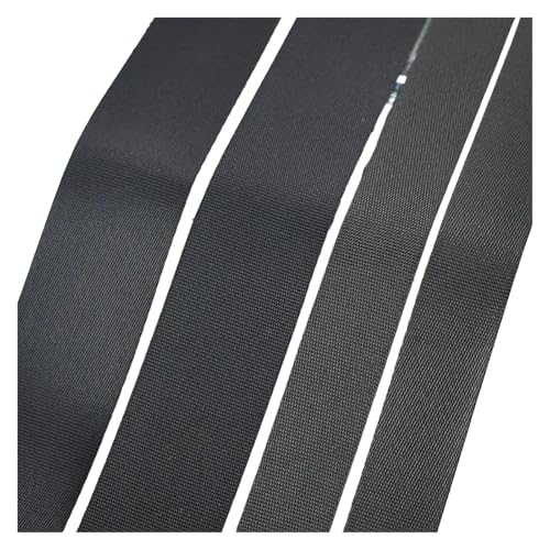 10 m schwarzes Nylon-Gurtband, 20 mm, 25 mm, 32 mm, 38 mm, 50 mm Breite, für Nähen, Schrägband, Taschenzubehör, dekorative Verzierung(Style04,50mm) von Generisch