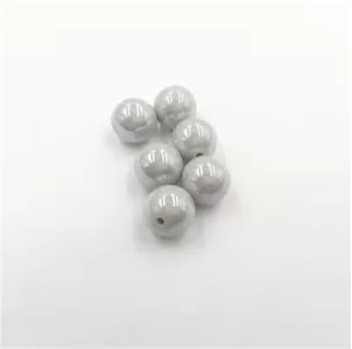 10 mm/12 mm/14 mm/16 mm, Acrylbeschichtete weiße, helle Perlen für klobigen Schmuck, bunte Herstellung, Bastelstift, 1152, 10 mm, 850 Stück pro Beutel von Generisch