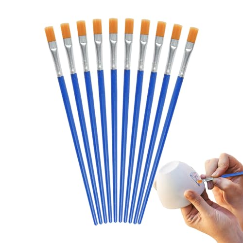 10-teiliges Malpinsel-Set – Aquarell-Pinsel, Aquarell-Pinsel, tragbare Aquarell-Pinsel, Nylon-Detail-Pinsel für Aquarell, Kunstmalpinsel für Gouache von Generisch