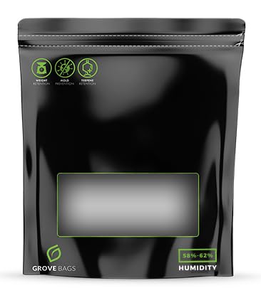 10 x 15g Grove Bags, Luftdichte Aufbewahrungsbeutel mit Feuchtigkeits- und Geruchskontrolle + UV-Schutz von Generisch