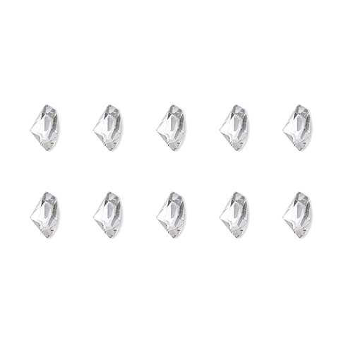 10 x Charms unregelmäßige Form Nägel Kunst Charms Spitze Unterseite Strass Charms Nägel Dekorationen 10 x Charms unregelmäßige Form Nägel Kunst Charms Spitze Unterseite Strass Charms Nägel Dekorationen von Generisch