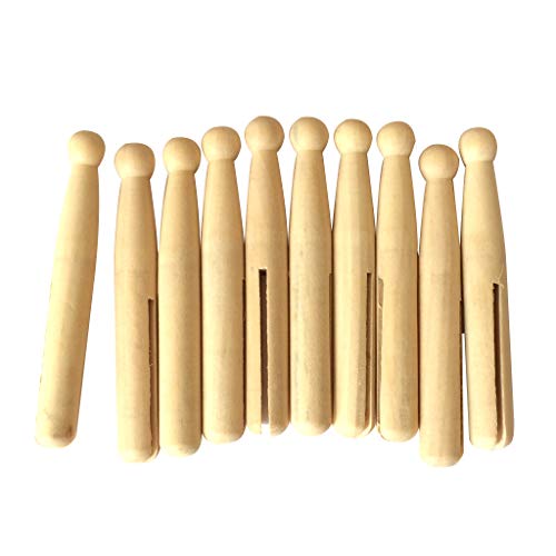 10 x Holzklammern für Puppen, Kleidung, unlackiert, Basteln, Malerei, Spielzeug, Heimdekoration, 10 Stück 10 x Holzklammern für Puppen, Kleidung, unlackiert, Basteln, Malerei, Spielzeug, Heimdekoration, 10 Stück von Generisch