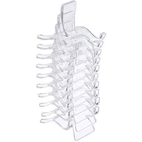 10 x Mineral-Ständer, Acryl-Stein-Display-Halter, transparente Staffelei-Staffelei-Ständer, Sammlerstücke, Präsentationsständer für Kristallkorallen (10 Stück S) von Generisch