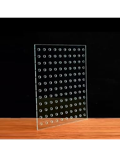 100/200/300/400/500cm Lange Acryl-Lochplatte, Diebstahlschutz for Balkonfenster, Geländer, Garten und Terrasse.(300x85cm) von Generisch