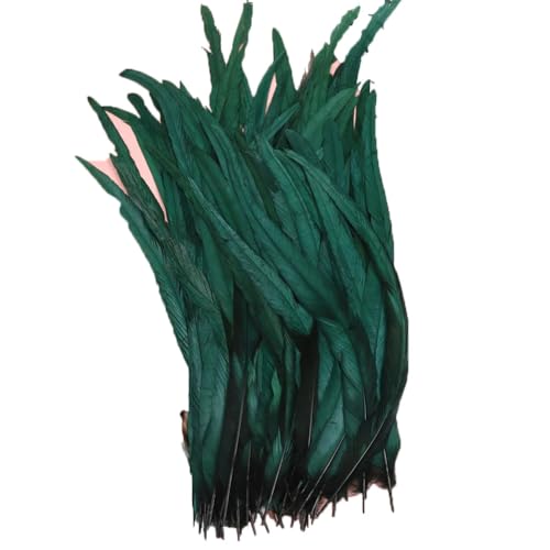 100–1000 Stück, 40–45 cm, farbige Hahnschwanzfedern, Karnevals-Zubehör, Hochzeit, Party, Dekoration, DIY, dunkel, EN8, 1000 Stück von Generisch