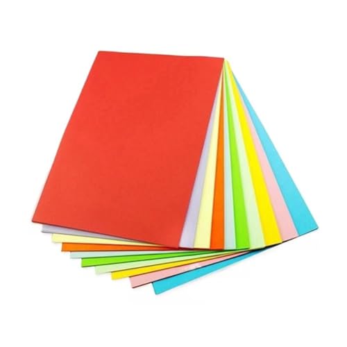 100 Blatt Farbiges Papier A4, Buntes Papier, Bastelpapier Bunt 80 g/m², Faltpapier, Tonpapier a4 Bunt für DIY Bastelprojekte Basteln(10 Farben) von Generisch