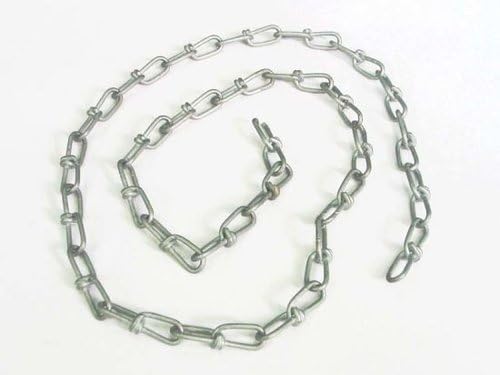 100 Meter Knotenkette DIN 5686 verzinkt - K 12 (1,2 mm) von Generisch