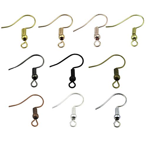 100 Stück/Los, 20 x 17 mm, Ohrring-Verschlüsse, Haken, Befestigungen, DIY-Schmuckherstellung, Legierung, Haken, Ohrring-Zubehör von Generisch