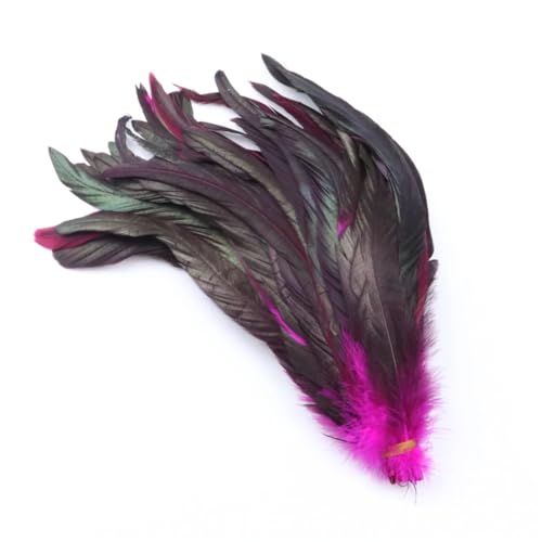 100 Stück/Lot rote Hahnschwanzfedern, Großpackung 25–40 cm, bunte Hühnerfedern für Karneval, Kostüme, Dekoration, Schwarz, Rose, Rot, 35–40 cm, 100 Stück 100 Stück/Lot rote Hahnschwanzfedern, Großpackung 25–40 cm, bunte Hühnerfedern für Karneval, Kostüme, Dekoration, Schwarz, Rose, Rot, 35–40 cm, 100 Stück von Generisch