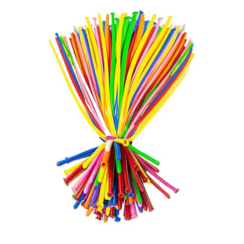 100 Stück 260 transparente, lange Ballongirlande, Verdickung, dünner Latex-Ballon für Tiere, Modellierung, Clown, Geburtstag, Hochzeit, Dekoration, Rose, Geburtstagsdekorationen (A, Einheitsgröße) von Generisch
