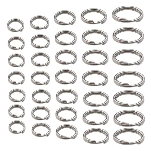 100 Stück Edelstahl-Bindering, Spaltring, solides Zubehör für DIY-Schmuck, Zubehör, Zubehör, Langlebigkeit 100 Stück Edelstahl-Bindering, Spaltring, solides Zubehör für DIY-Schmuck, Zubehör, Zubehör, Langlebigkeit von Generisch