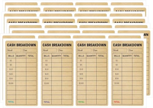 100 Stück Kraftpapier-Aufkleber für Bargeld-Tracker, Memeo-Etiketten, Bank-Cash-Rechnungssystem, Zubehör, Aufkleber für Bargeld, Budgetplaner, Umschläge, Budgeting, Spar-Herausforderung 100 Stück Kraftpapier-Aufkleber für Bargeld-Tracker, Memeo-Etiketten, Bank-Cash-Rechnungssystem, Zubehör, Aufkleber für Bargeld, Budgetplaner, Umschläge, Budgeting, Spar-Herausforderung von Generisch