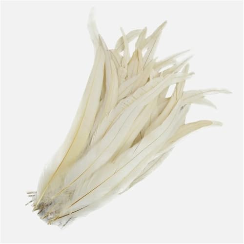 100 Stück farbige Federn mit langem Schwanz, 25–45 cm, schlanke Federn für DIY-Kopfschmuck, Basteln und Schmuckdekoration von Generisch