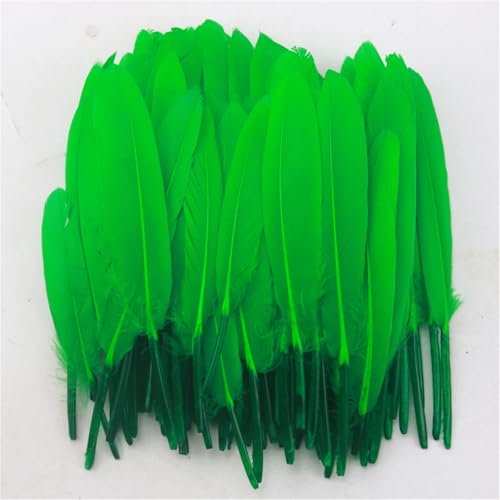 100 Stück gefärbte, glatte Flügelfedern, 10–15 cm, in 30 Farben für selbstgemachte Kostüme, Kopfschmuck und Maskenherstellung 100 Stück gefärbte, glatte Flügelfedern, 10–15 cm, in 30 Farben für selbstgemachte Kostüme, Kopfschmuck und Maskenherstellung von Generisch