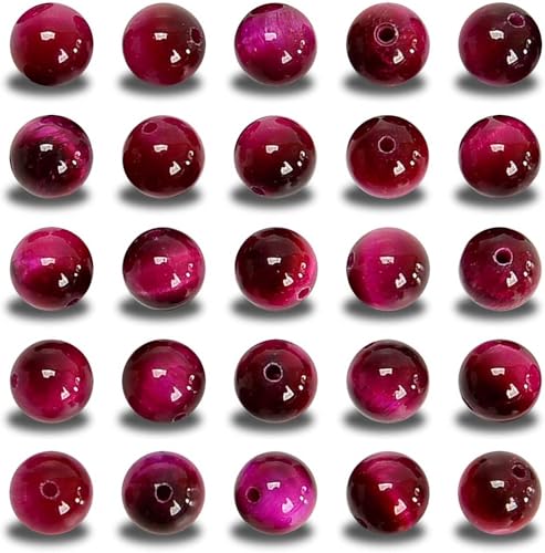 100 Stück original natürliche Rosen-Tigerauge, rund, lose Edelsteine, 10 mm Perlen 100 Stück original natürliche Rosen-Tigerauge, rund, lose Edelsteine, 10 mm Perlen von Generisch