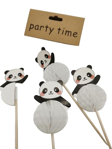 100 Stück personalisierbare Panda Waben-Kuchenstäbchen | Einweg-Cocktail-Dekorationen für Hochzeiten & Themenpartys | biologisch abbaubare Bambus-Topper zum Backen, Fotografieren, Bars 100 Stück personalisierbare Panda Waben-Kuchenstäbchen | Einweg-Cocktail-Dekorationen für Hochzeiten & Themenpartys | biologisch abbaubare Bambus-Topper zum Backen, Fotografieren, Bars von Generisch