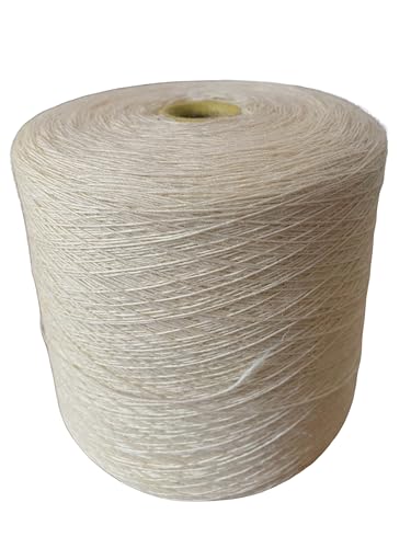 100 % Wollgarn – britische Wolle – feines und weiches Garn für Kleidung – naturcremefarbenes ungefärbtes Garn – 1-lagig, 5 nm 100 % Wollgarn – britische Wolle – feines und weiches Garn für Kleidung – naturcremefarbenes ungefärbtes Garn – 1-lagig, 5 nm von Generisch