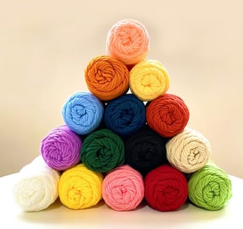100 g Knäuel mit verschiedenen Tufting-Garnen, farbiges Milch-Baumwollgarn, 8-fädiges Stricken, Weben, Acrylgarn für Tuftingpistole und Stanznadel, 3 mm Häkelnadel-Garn für Teppich/Pullover/Schal 100 g Knäuel mit verschiedenen Tufting-Garnen, farbiges Milch-Baumwollgarn, 8-fädiges Stricken, Weben, Acrylgarn für Tuftingpistole und Stanznadel, 3 mm Häkelnadel-Garn für Teppich/Pullover/Schal von Generisch