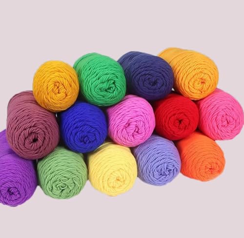 100 g Knäuel mit verschiedenen Tufting-Garnen, farbiges Milch-Baumwollgarn-Set, 8-fädiges Strickgarn für Tuftingpistole und Stanznadel, Häkelnadel-Garn für Teppichherstellung, 3 mm Linie 100 g Knäuel mit verschiedenen Tufting-Garnen, farbiges Milch-Baumwollgarn-Set, 8-fädiges Strickgarn für Tuftingpistole und Stanznadel, Häkelnadel-Garn für Teppichherstellung, 3 mm Linie von Generisch
