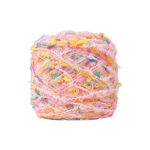 100G Schals Garn weich gemischt Handmischung Handgewebter Erwachsener Pullover Schal Tasche Mädchen Herz Mischstrickgarn Wolle (B) von Generisch