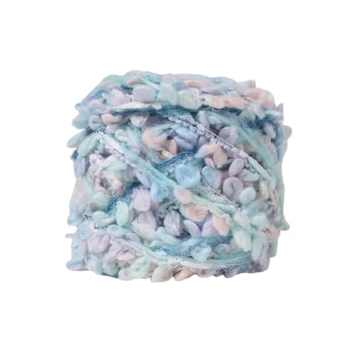 100G Schals Garn weich gemischt Handmischung Handgewebter Erwachsener Pullover Schal Tasche Mädchen Herz Mischstrickgarn Wolle (D) von Generisch
