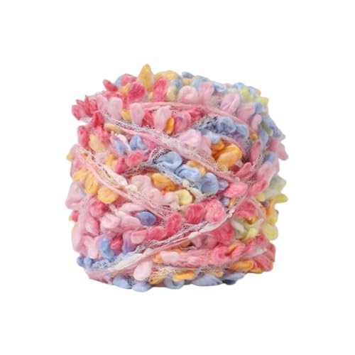 100G Schals Garn weich gemischt Handmischung Handgewebter Erwachsener Pullover Schal Tasche Mädchen Herz Mischstrickgarn Wolle (E) von Generisch