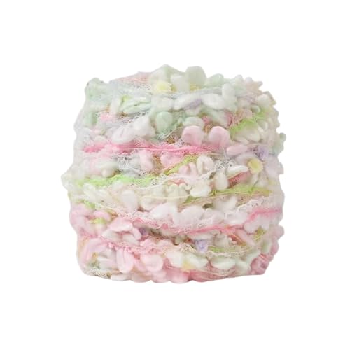 100G Schals Garn weich gemischt Handmischung Handgewebter Erwachsener Pullover Schal Tasche Mädchen Herz Mischstrickgarn Wolle (F) von Generisch